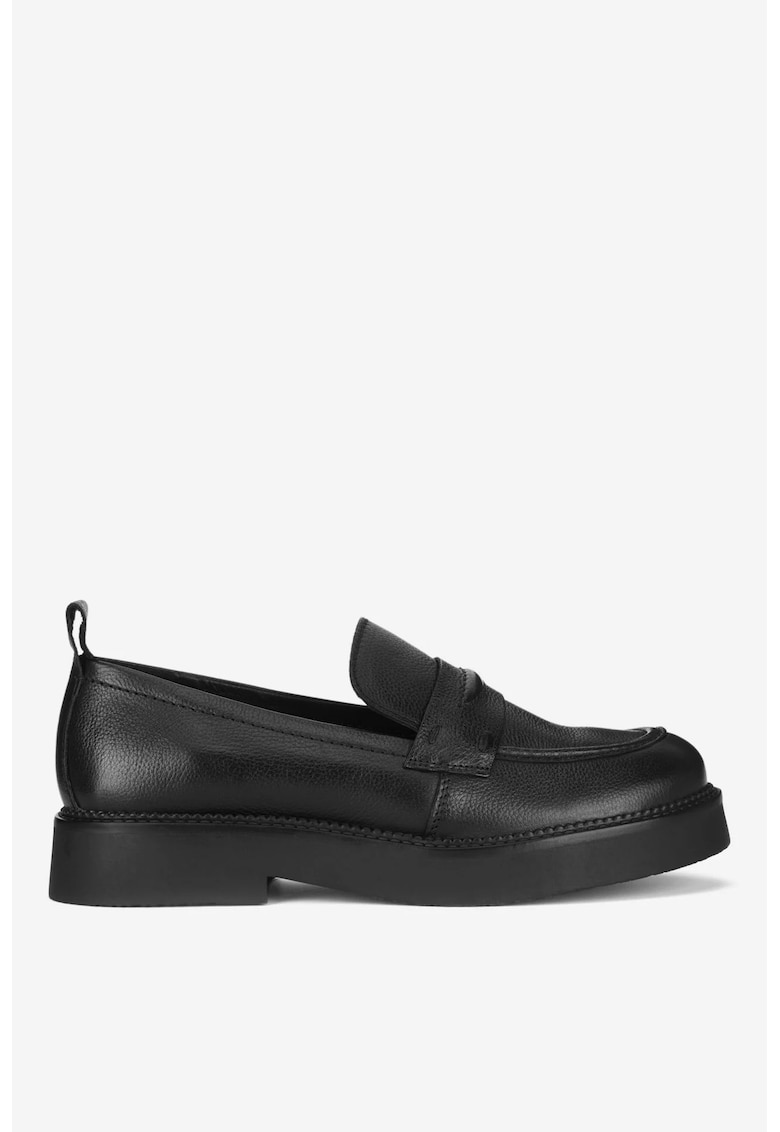 Mocasini dama 5905588691310 - Piele naturala - Negru - Negru