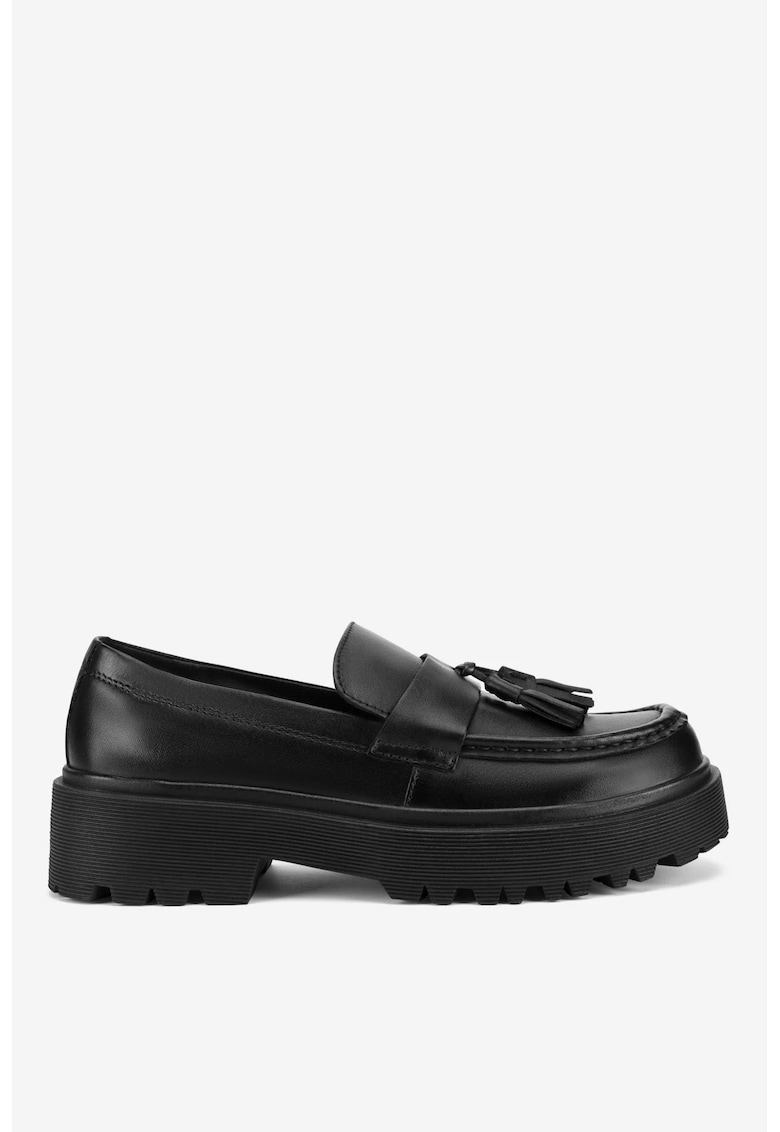 Mocasini dama 5905588740100 - Piele naturala - Negru - Negru