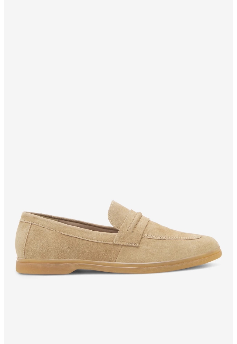 Mocasini dama 5905588394488 - Piele intoarsa - Bej - Bej