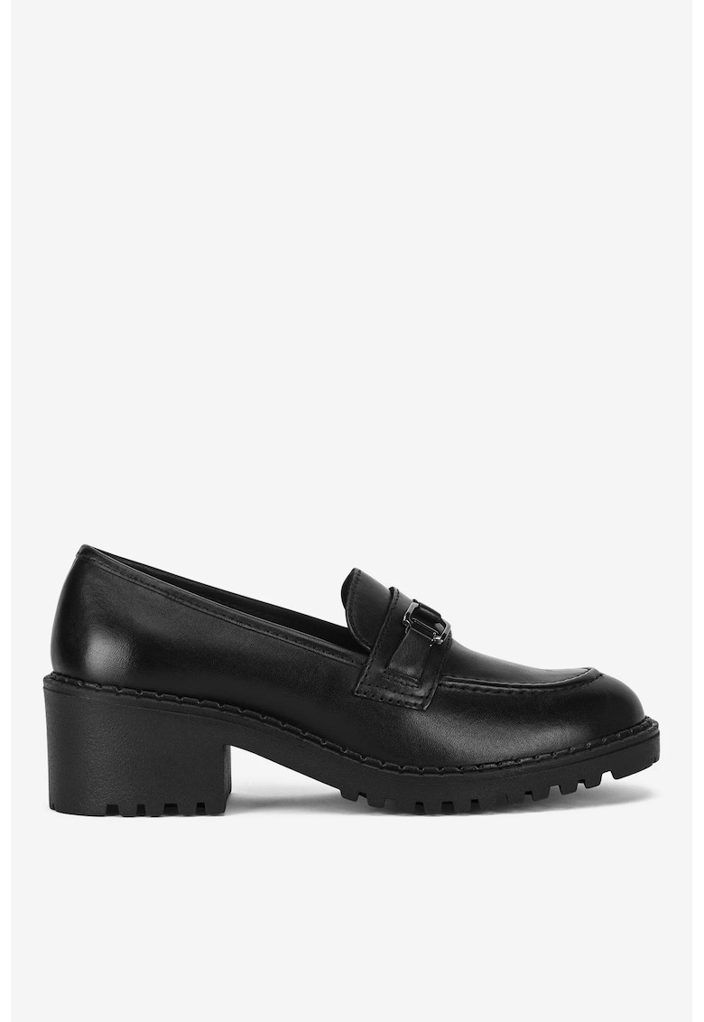 Mocasini dama 5905588737001 - Piele naturala - Negru - Negru