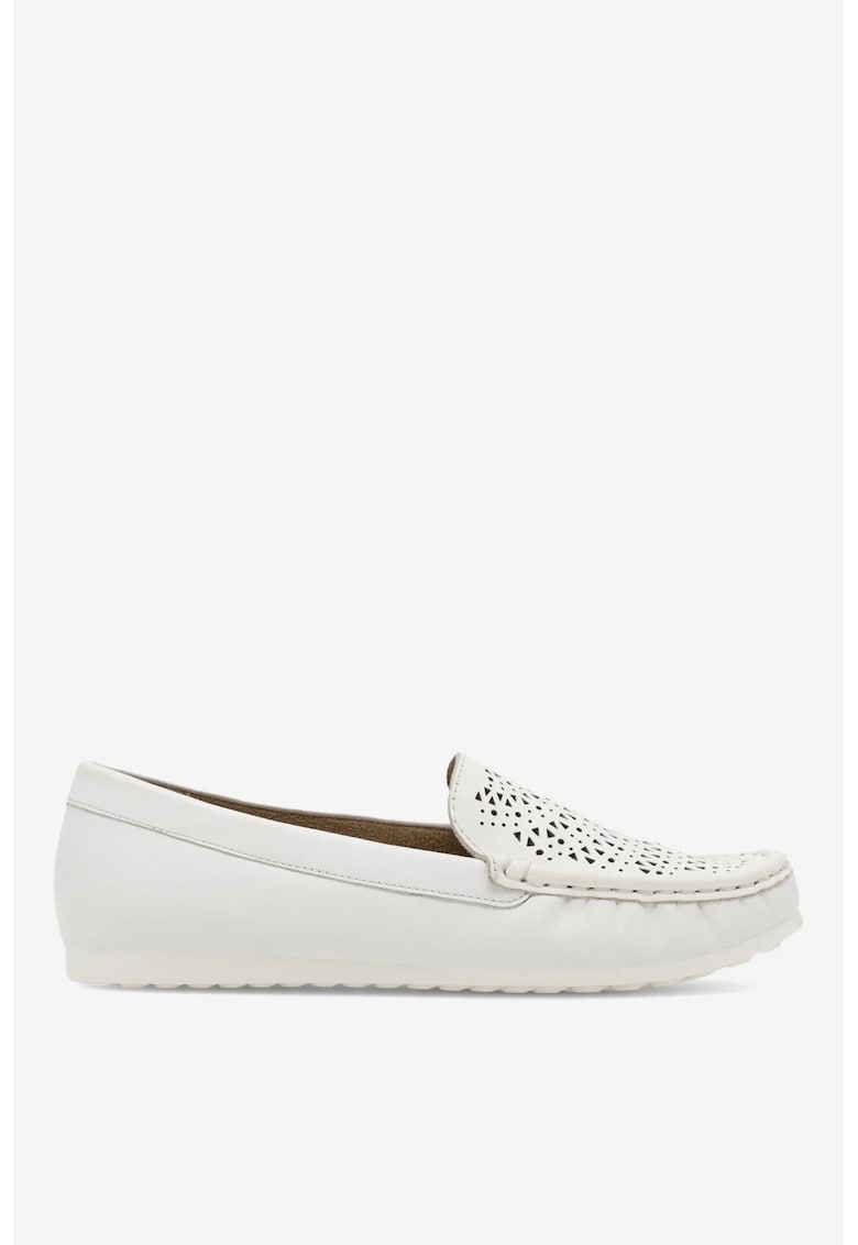 Mocasini dama 5905588437291 - Piele naturala - 41 EU - Alb