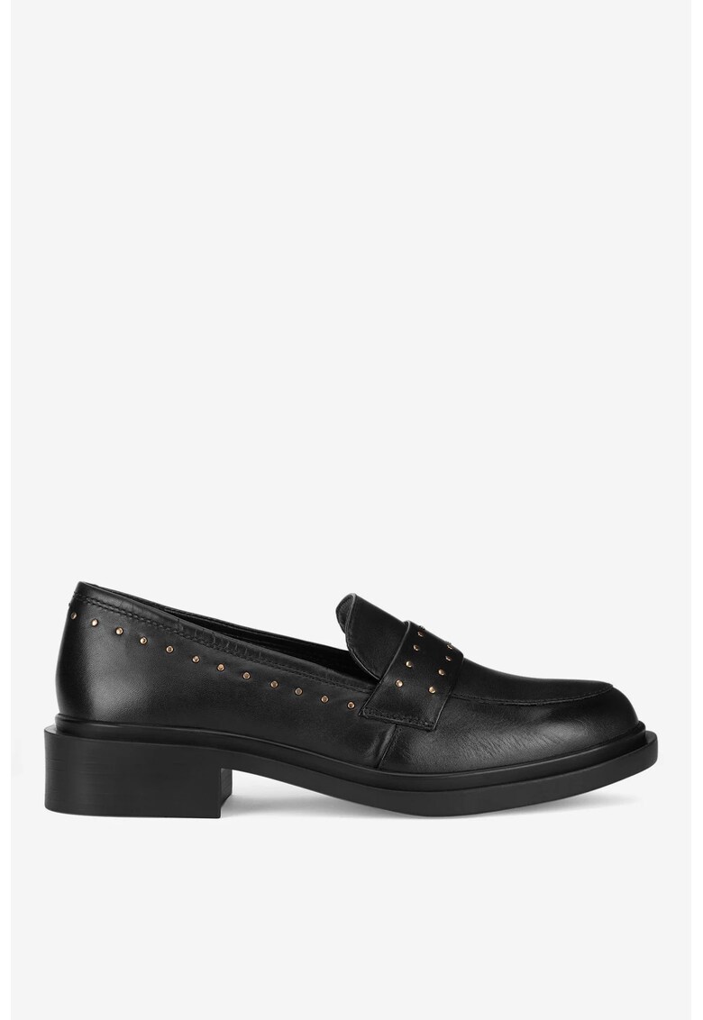 Mocasini dama 5905588905578 - Piele naturala - Negru - Negru