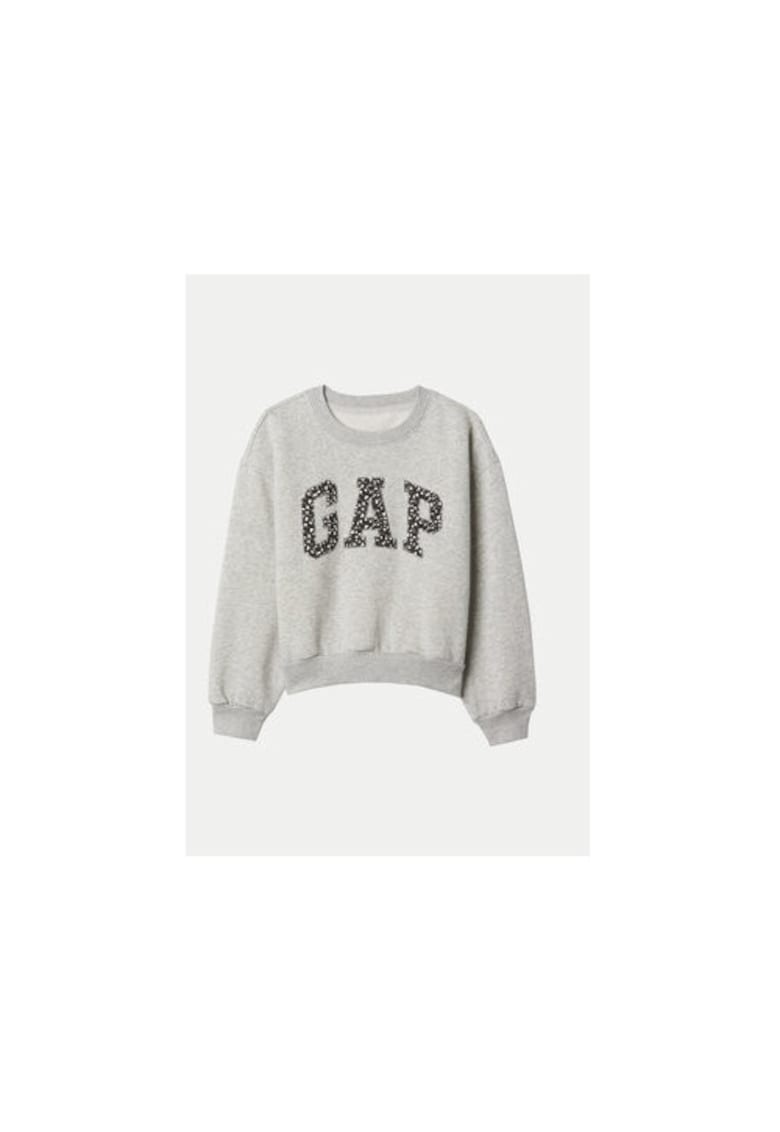 Bluza fete - 304454769 - Bumbac/Poliester - Gri - Gri