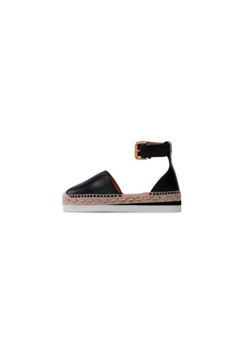 Espadrile dama 302158645 - Piele naturala - Negru