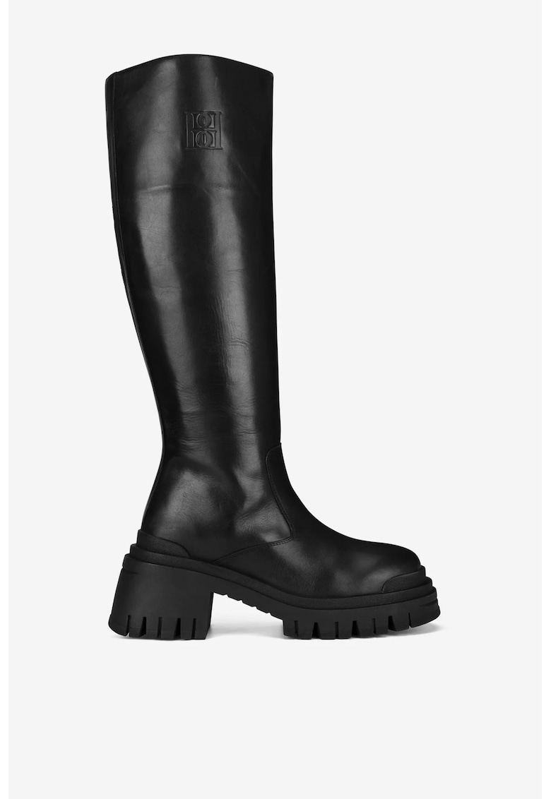 Cizme dama 5905588814672 - Piele naturala - Negru - Negru