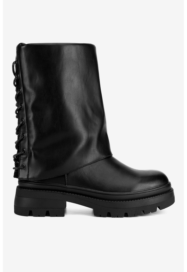 Cizme dama 5905588888406 - Sintetic - Negru - Negru