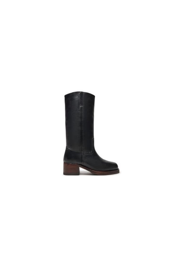 Cizme dama 304962134 - Piele naturala - Negru - Negru