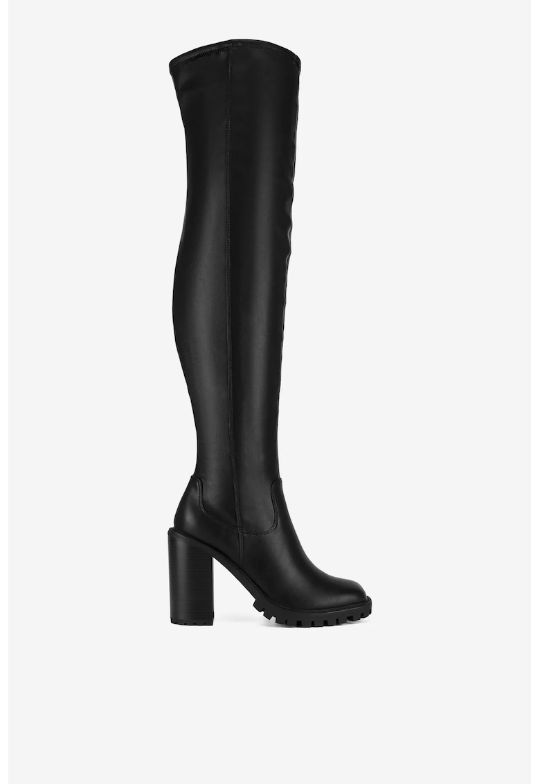 Cizme dama 5905588985266 - Sintetic - Negru - Negru
