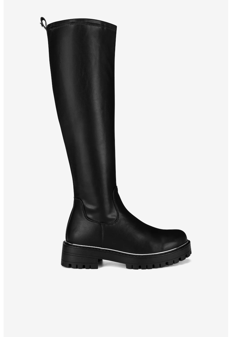 Cizme dama 5905588967965 - Sintetic - Negru - Negru