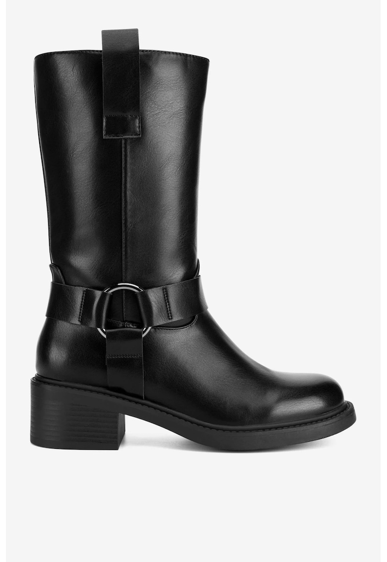 Cizme dama 5905588888543 - Sintetic - Negru - Negru