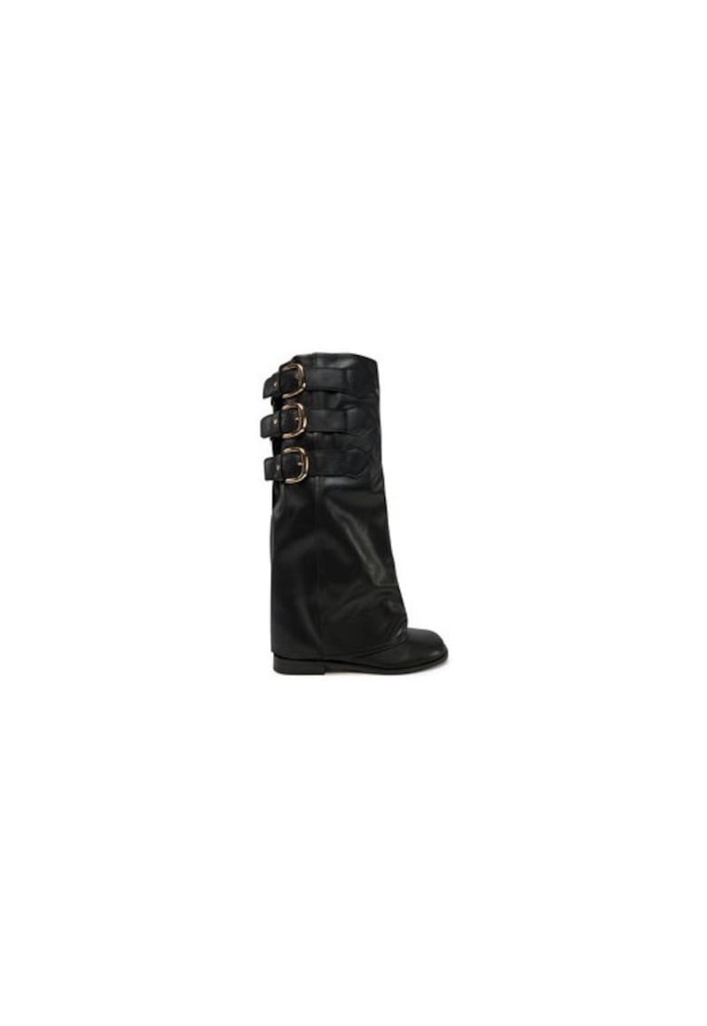 Cizme dama 305208590 - Piele naturala - Negru