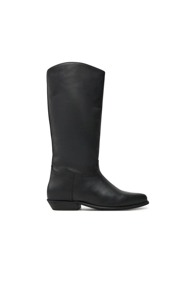 Cizme dama 304418327 - Piele naturala - Negru - Negru