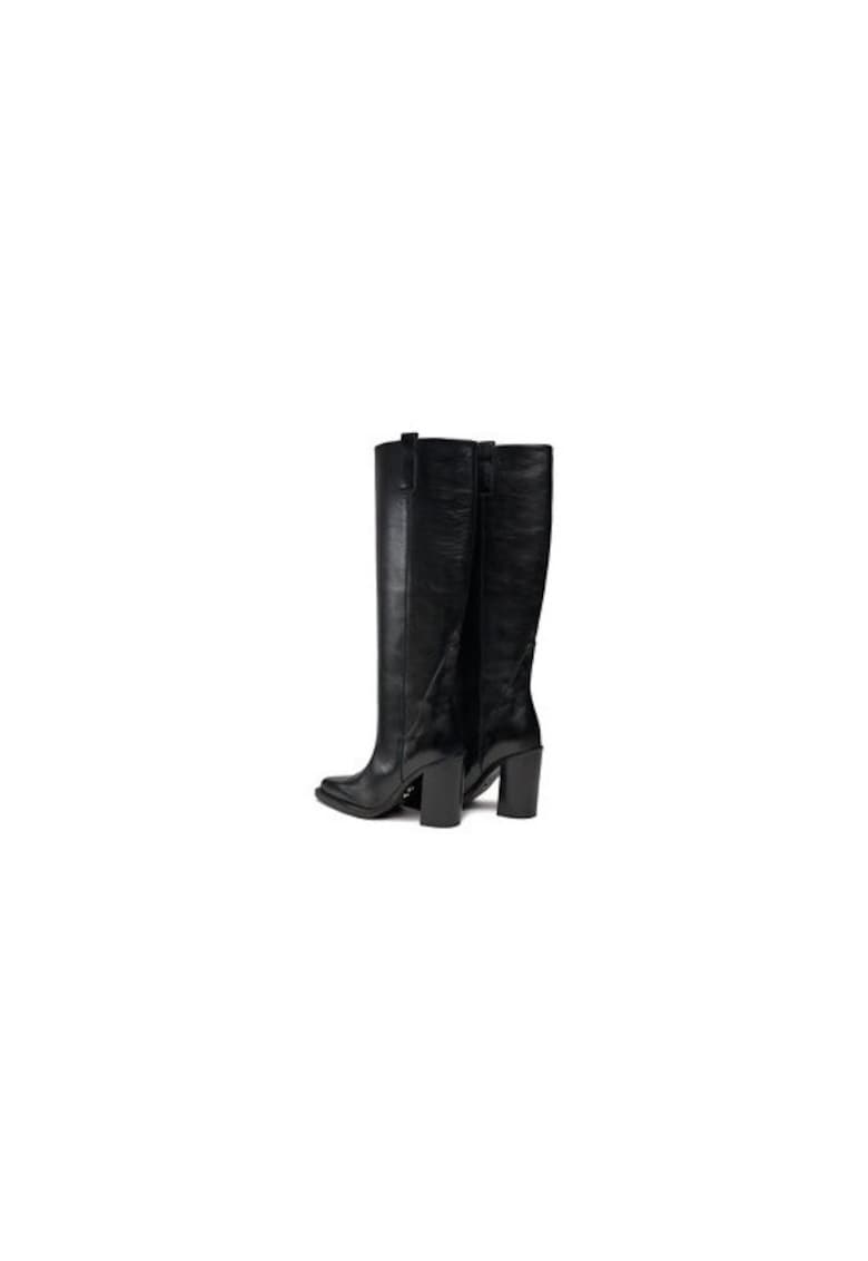 Cizme dama 303221591 - Piele naturala - Negru - Negru