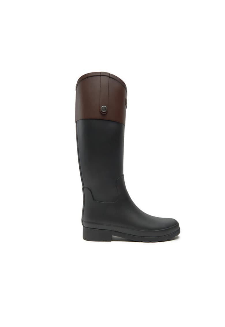 Cizme de ploaie dama 305020338 - Sintetic - Negru - Negru