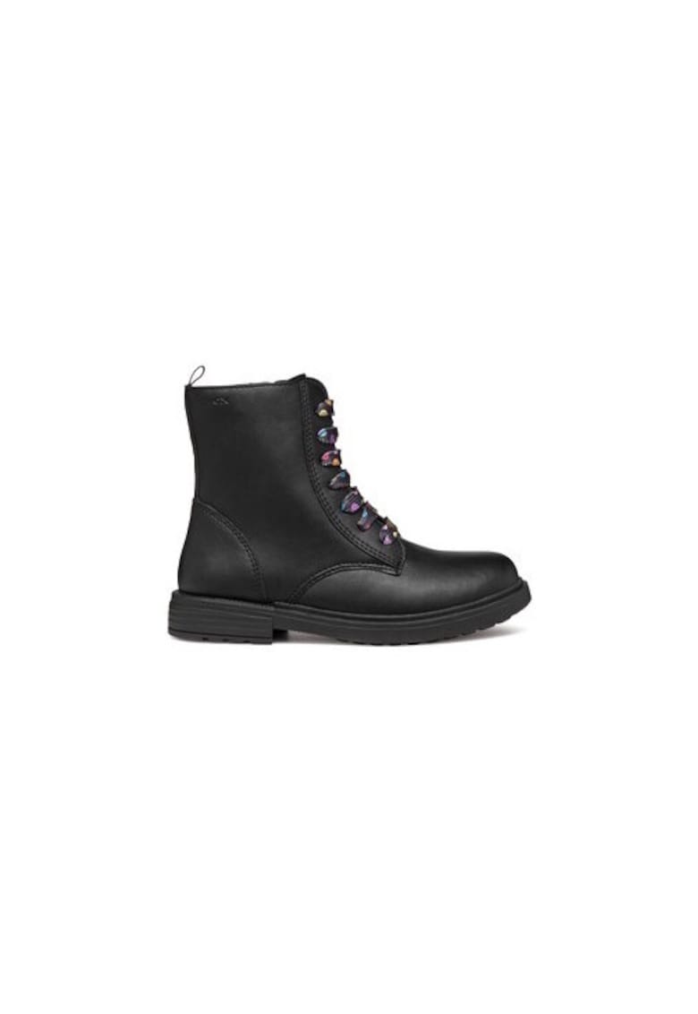 Cizme fete Piele ecologica - Negru - Negru