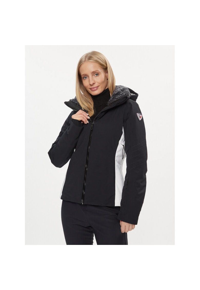 Geaca ski dama - 303413460 - Poliamida/Elastan - Negru - Negru