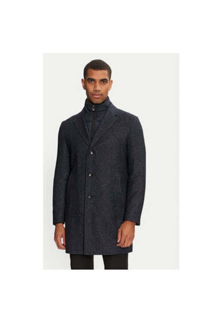Palton barbati -  304240683 - Lana/Viscoza/Poliester - Albastru