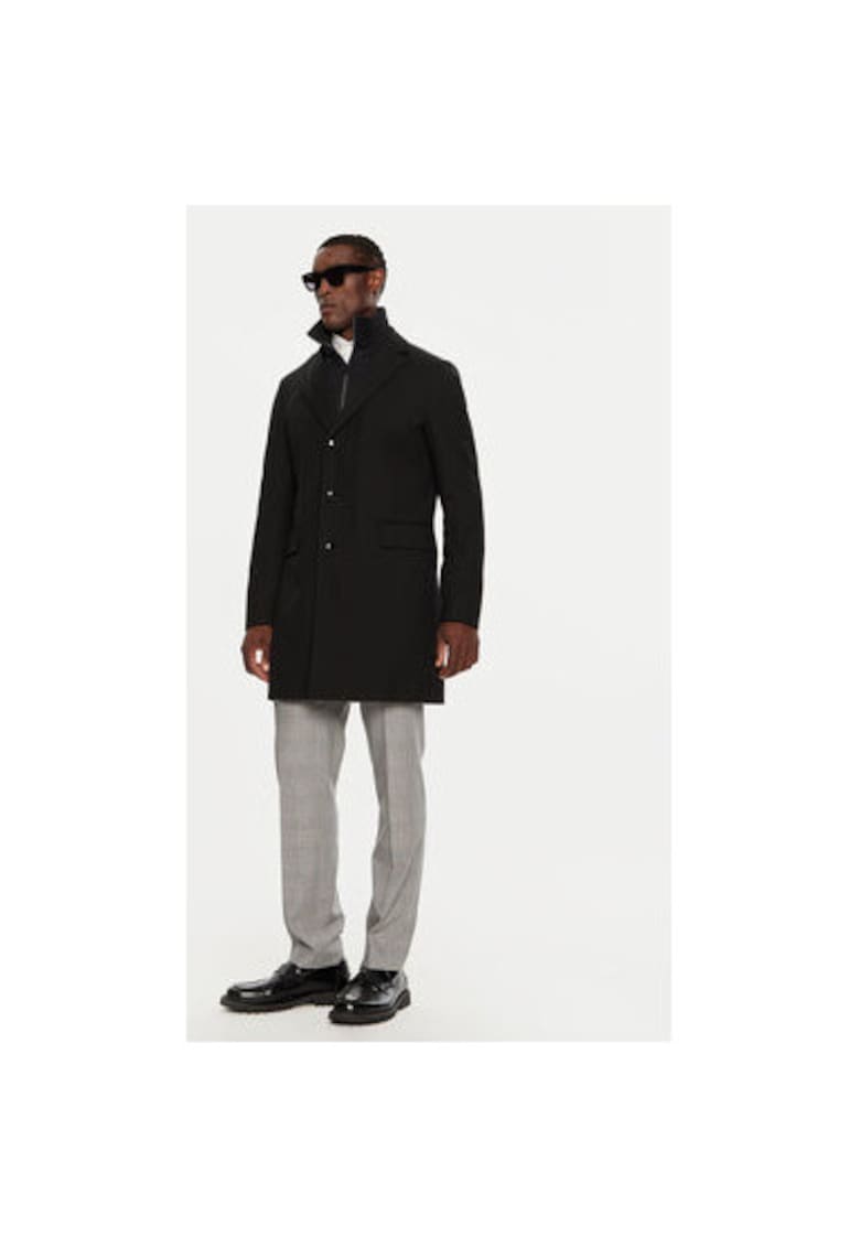 Palton barbati -  304237560 - Lana/Poliester - Negru