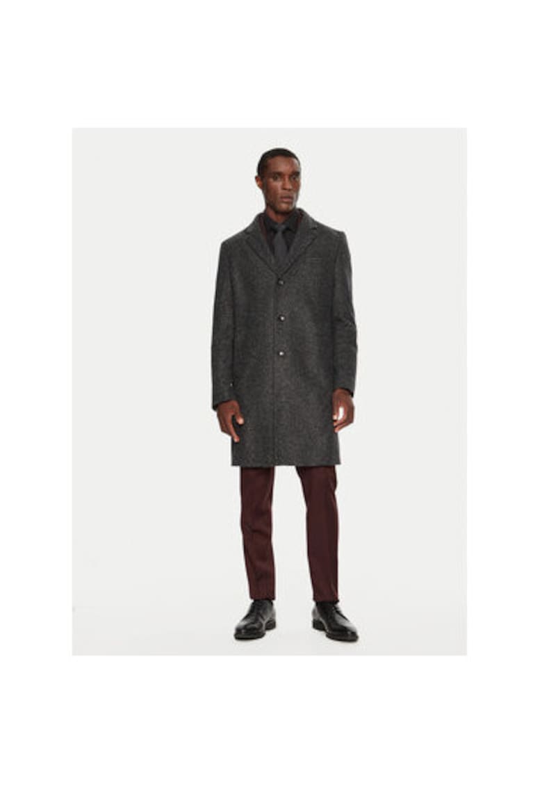 Palton barbati -  304240652 - Poliester/Poliacril/Lana - Negru