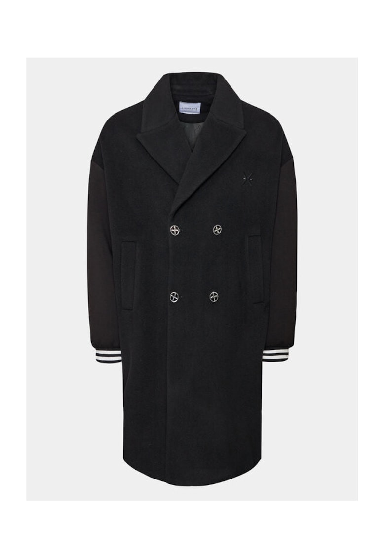 Palton barbati - 303375072 - Lana - Negru - Negru