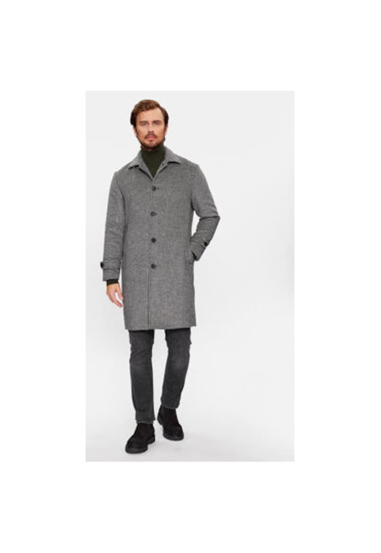 Palton barbati - 303291259 - Poliester - Gri Palton barbati - 303291259 - Poliester - Gri