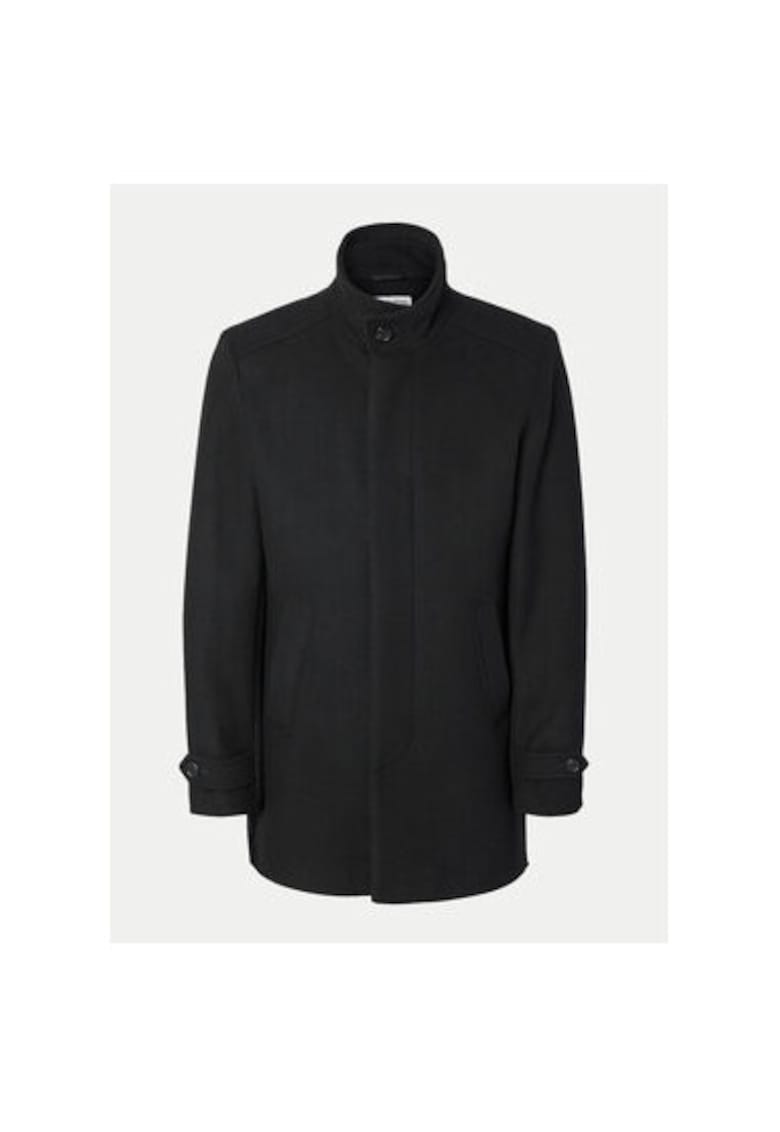 Palton barbati -  304512162 - Lana/Poliester reciclat - Negru