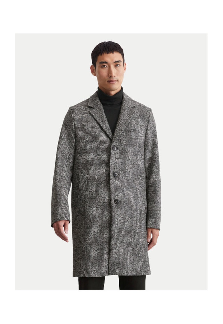 Palton barbati - 304173592 - Lana/Poliester/Poliamida - Gri - Gri