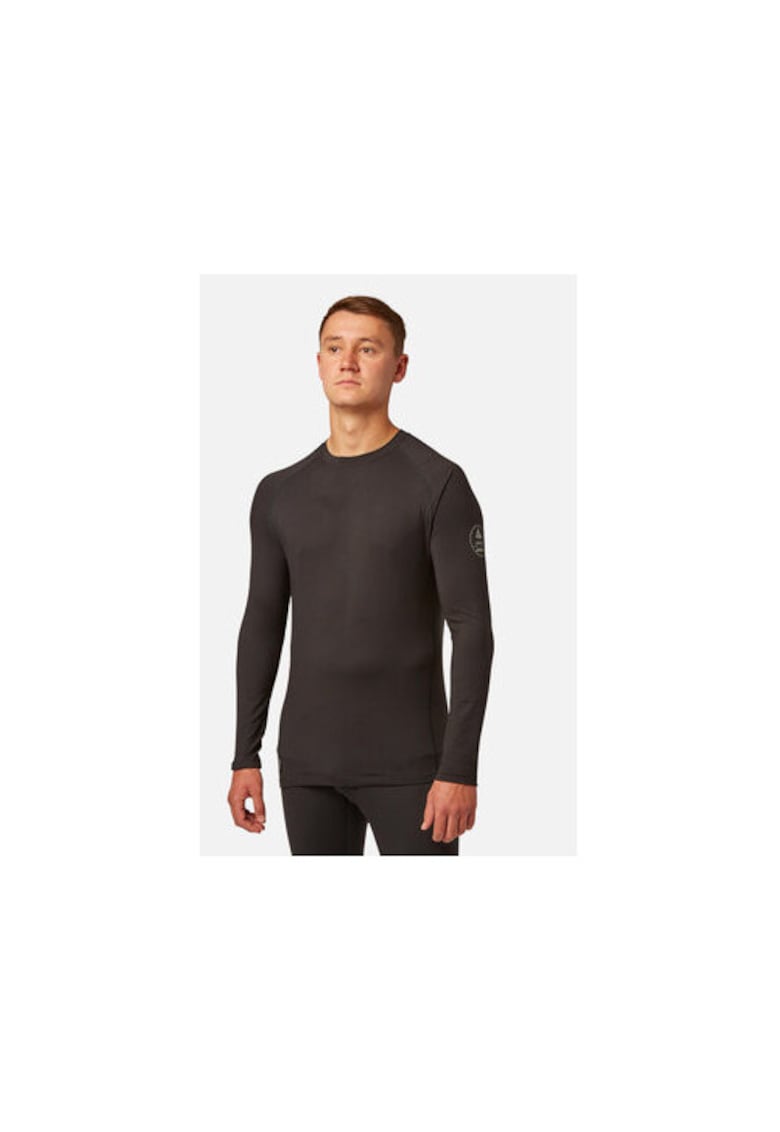 Bluza termica barbati - 209692570 - Poliester - Negru - Negru