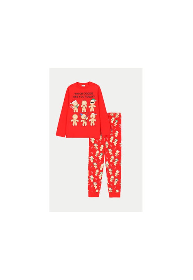 Pijama baieti - 304488832 - Bumbac - 92-98 CM - Negru