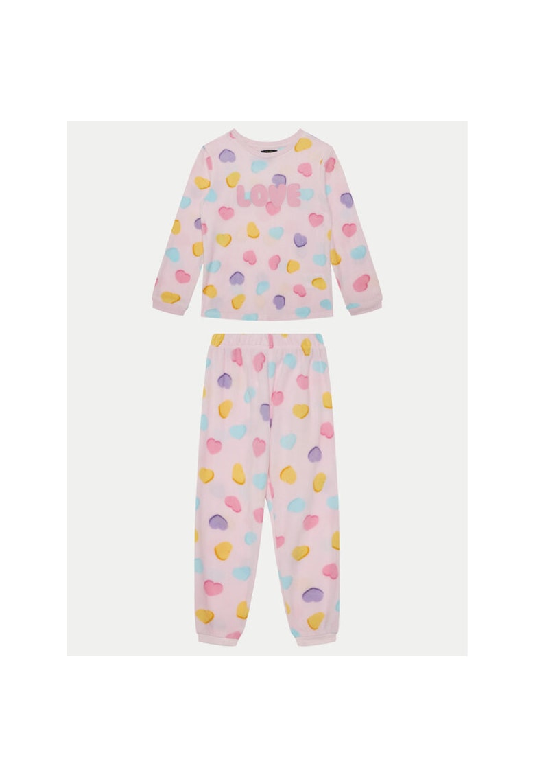 Pijama fete - 304548529 - Poliester reciclat - Roz - Roz