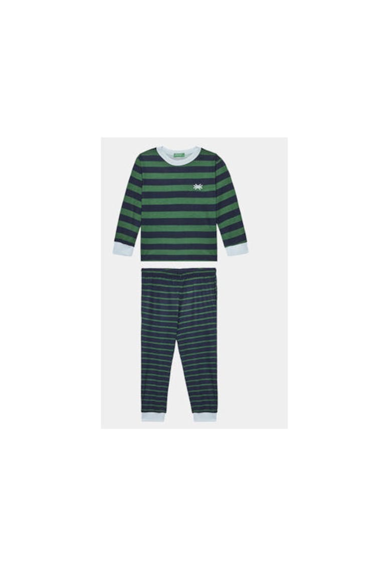 Pijama baieti - 303209414 - Viscoza/Bumbac - 122 CM - Albastru