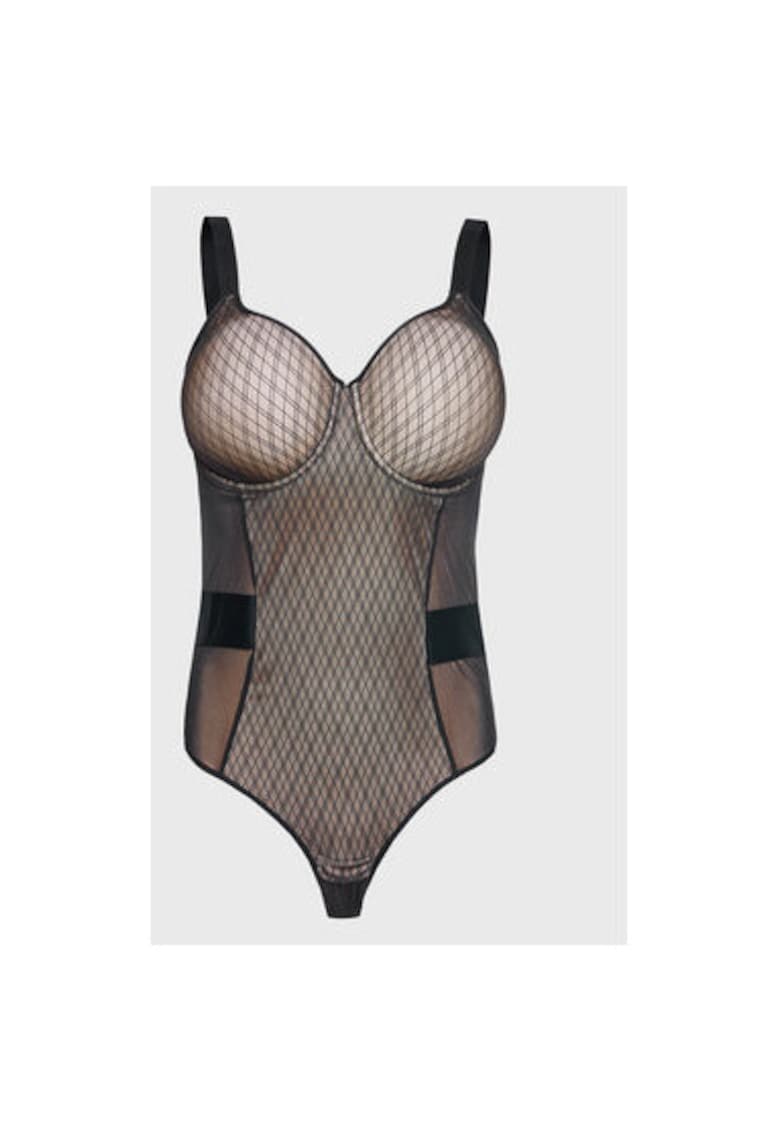 Body dama - 301194804 - Poliamida/Elastan - Negru - Negru