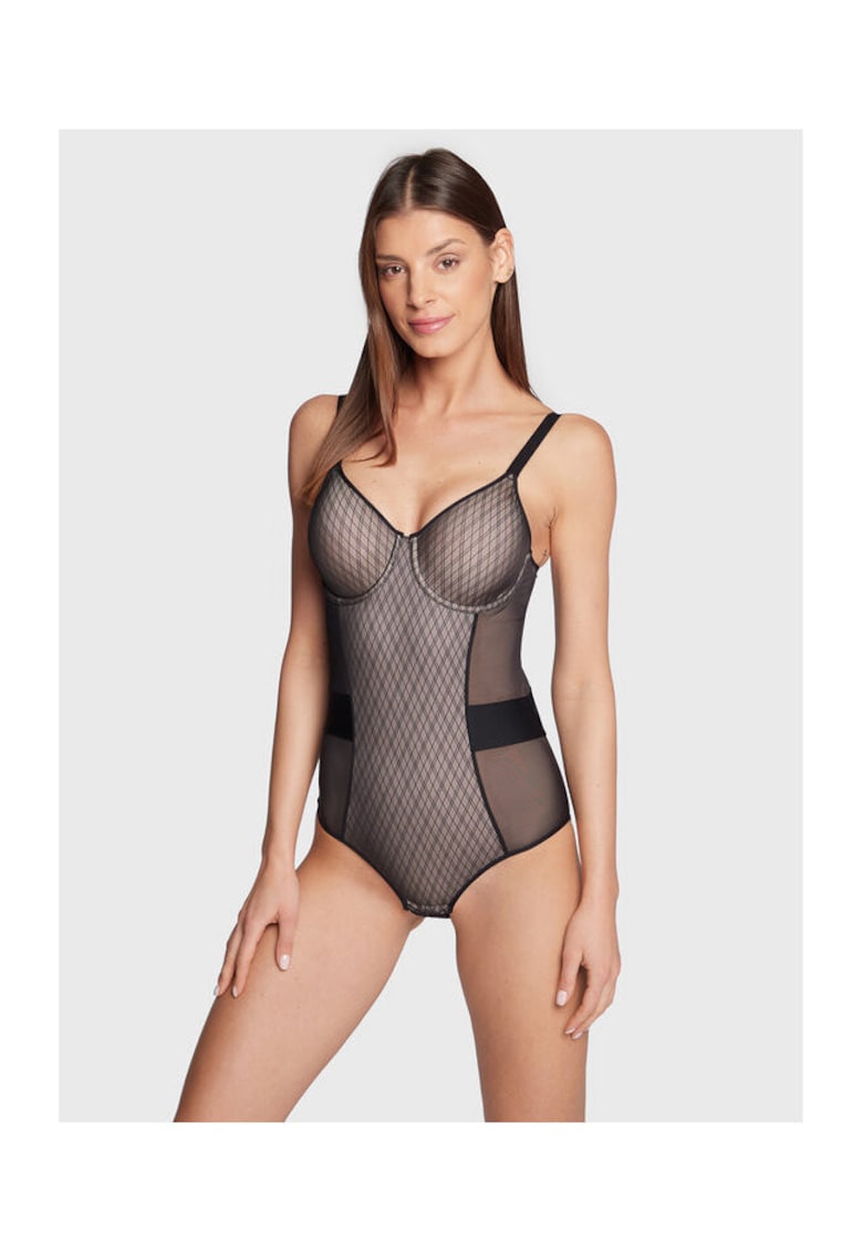 Body dama - 301194804 - Poliamida/Elastan - Negru - Negru