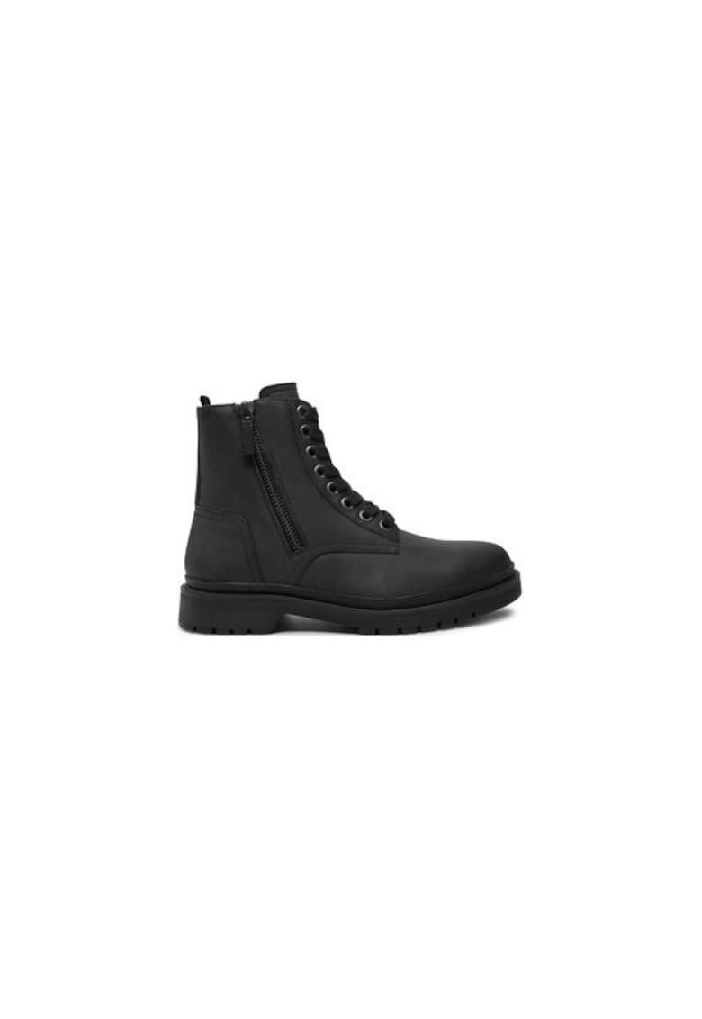 Cizme barbati 304430558 - Piele naturala - Negru - Negru