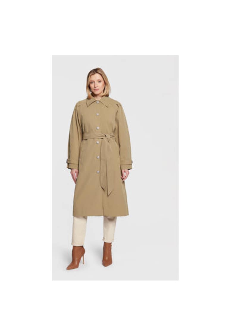 Trench dama -  300972328 - Poliester - Verde