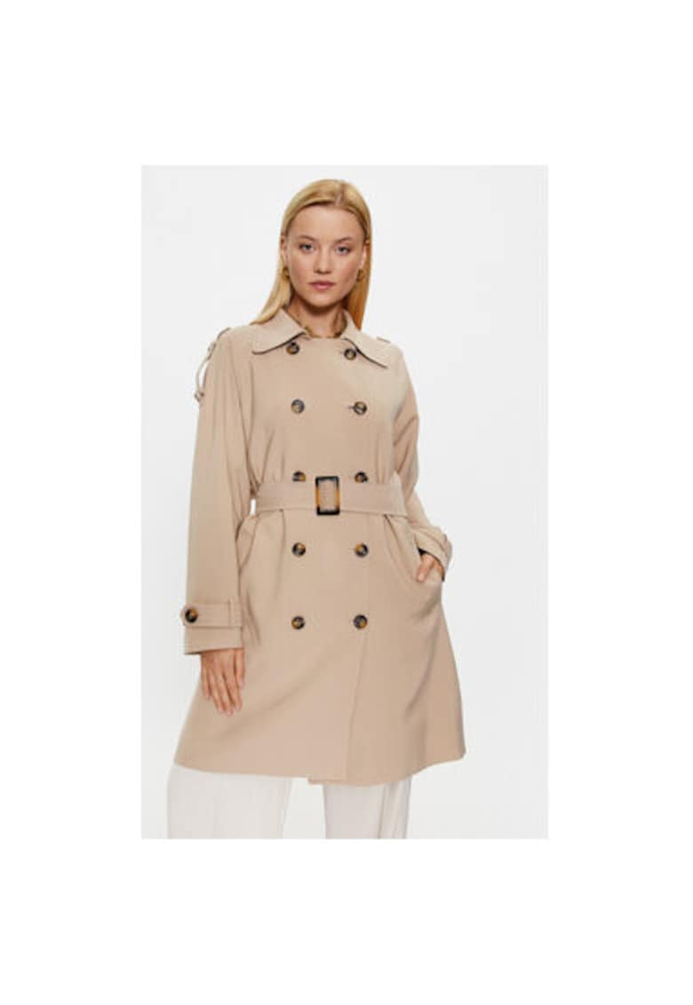 Trench dama - 302775125 - Viscoza - Bej