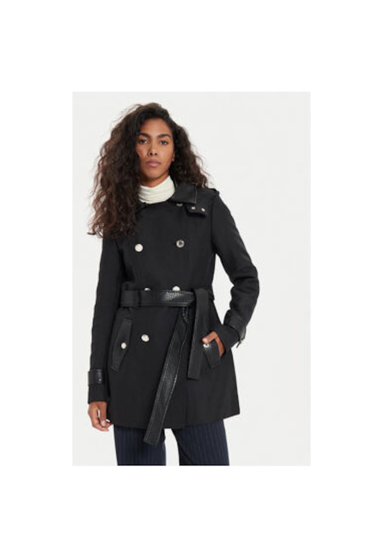 Trench dama -  304480034 - Poliester/Bumbac - Negru