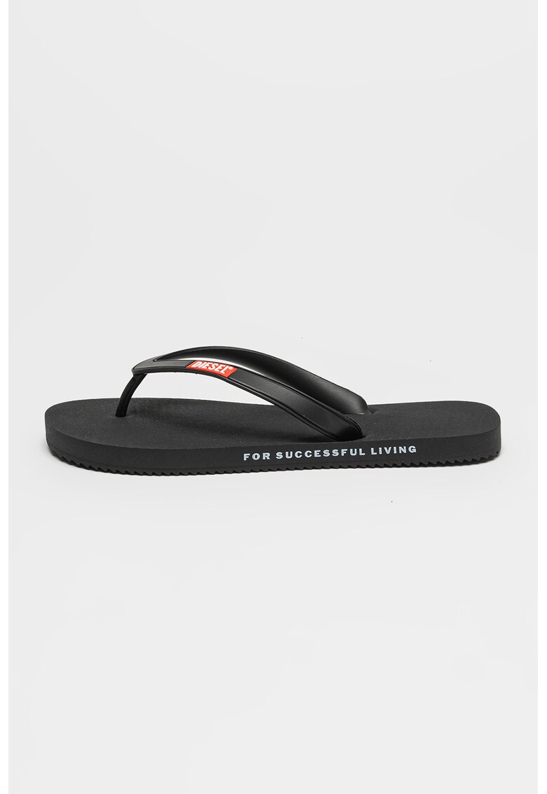 Papuci flip-flop cu logo Rio - Negru