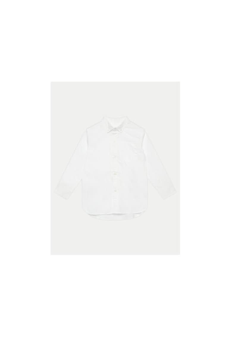 Camasa baieti - 304455353 - Bumbac organic - Alb