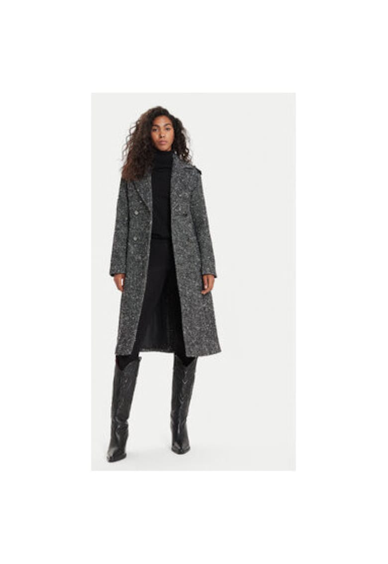 Palton dama - 304479939 - Lana/Poliester/Acril - 40 EU - Negru