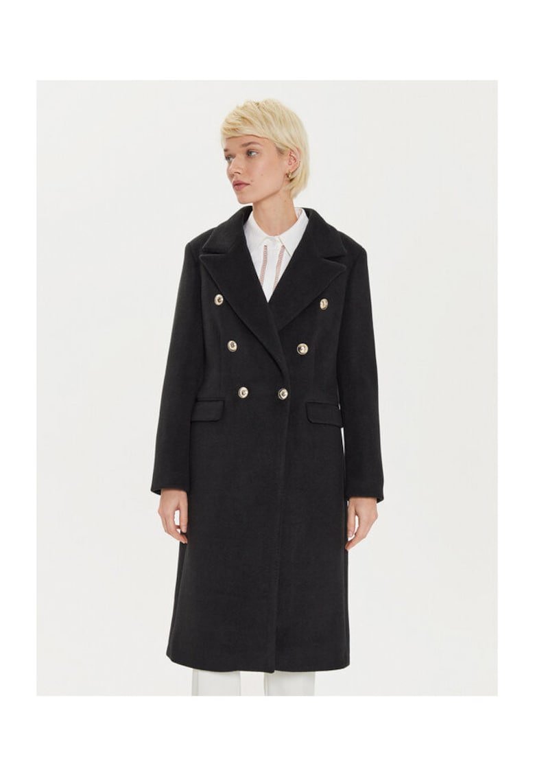 Palton dama - 304980459 - Poliester/Lana - Negru - Negru