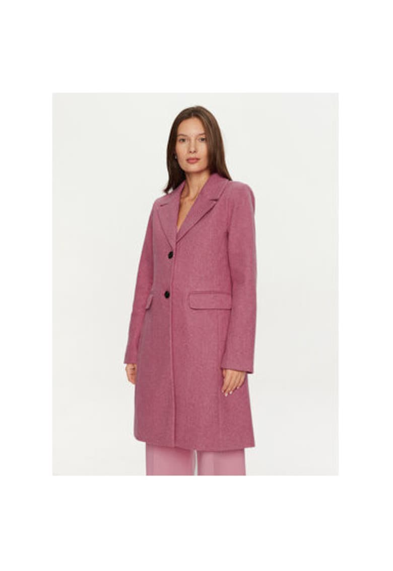 Palton dama - 304518485 - Poliester - Roz