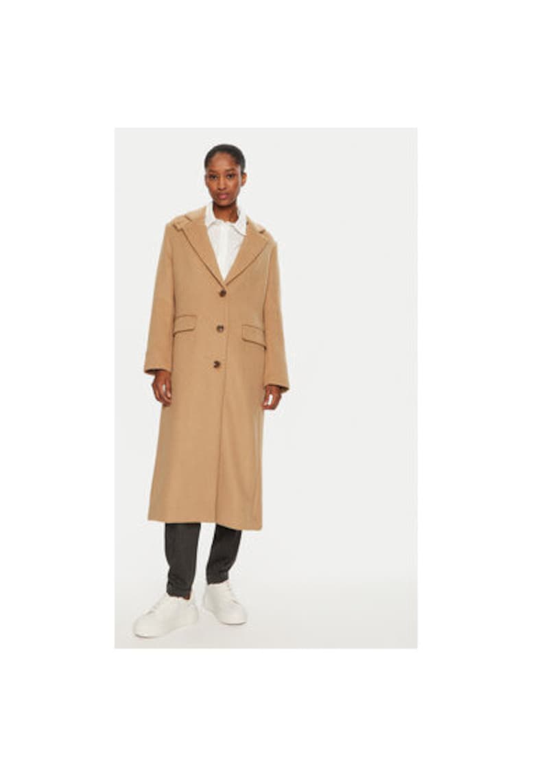 Palton dama -  304302497 - Lana/Poliester/Viscoza - Bej