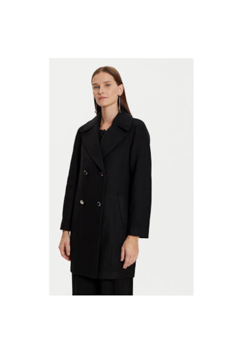 Palton dama - 304480447 - Lana/Poliester/Acril - Negru
