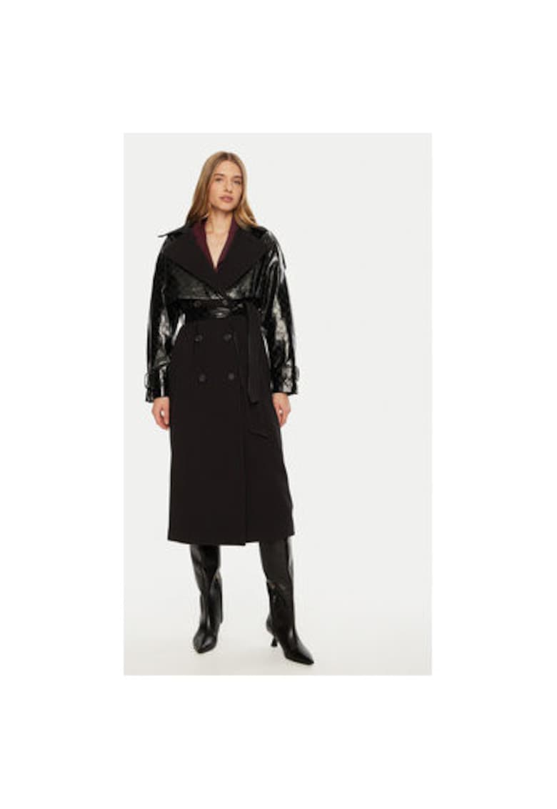 Palton dama - 304991233 - Poliester/Rayon - Negru