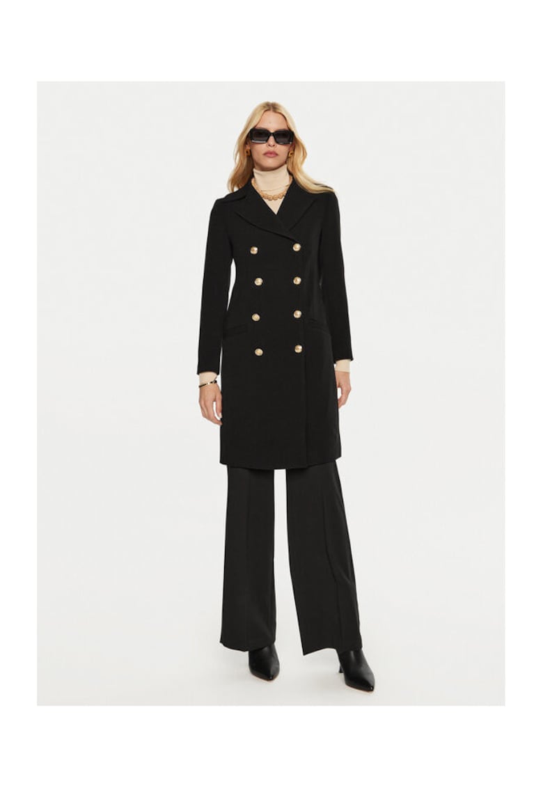 Palton dama - 304776359 - Poliester/Viscoza - Negru - Negru