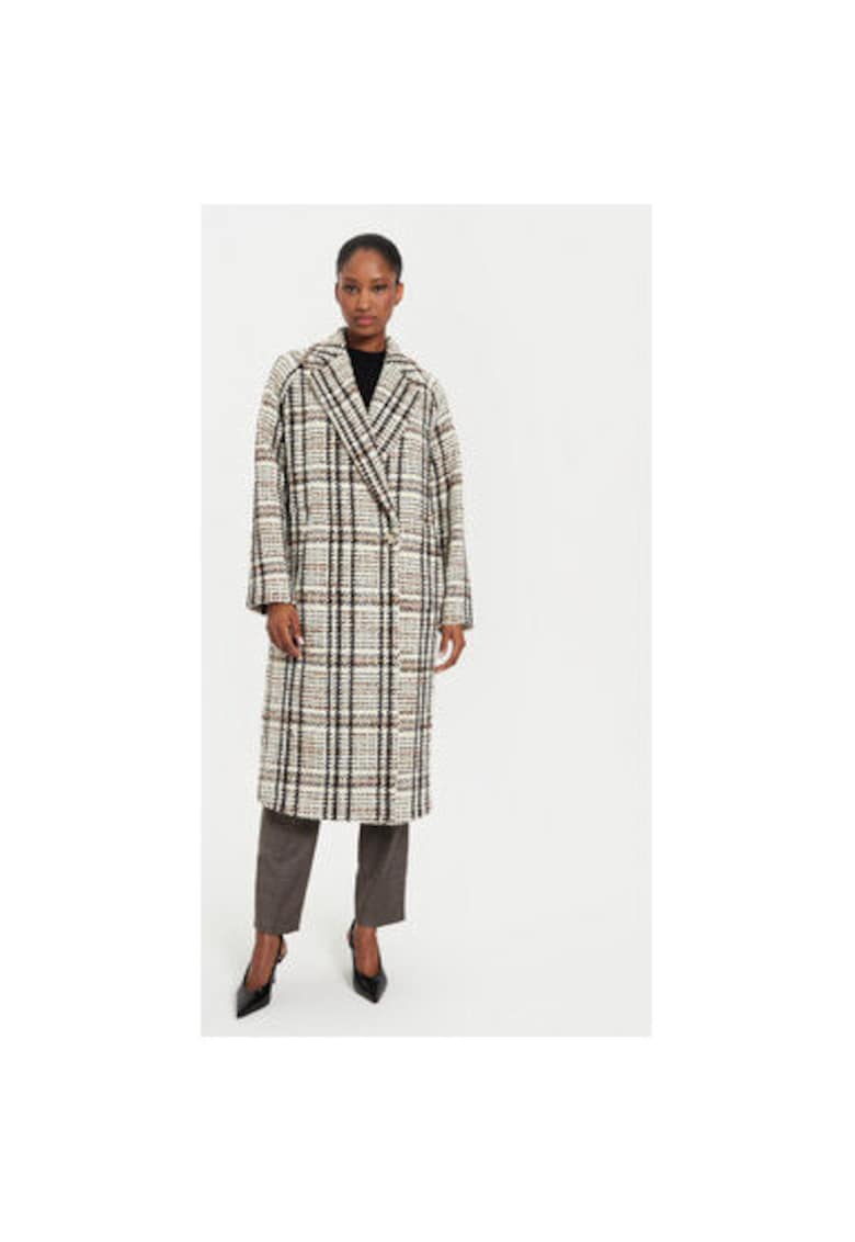 Palton dama - 304313196 - Poliester/Lana - Bej - Bej