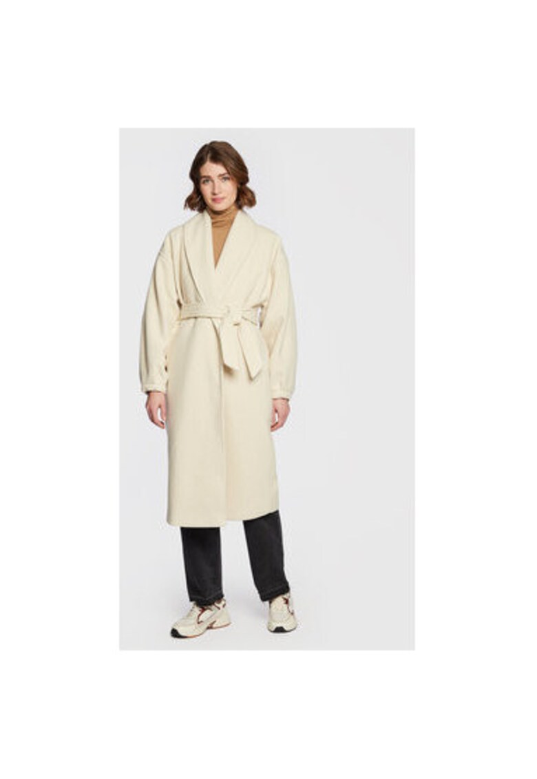 Palton dama - 302045389 - Lana/Poliamida - Bej