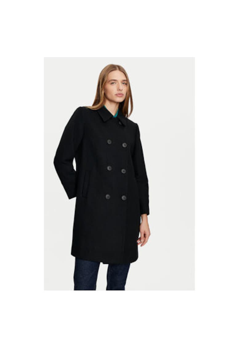 Palton dama -  304302589 - Lana/Poliester - Negru