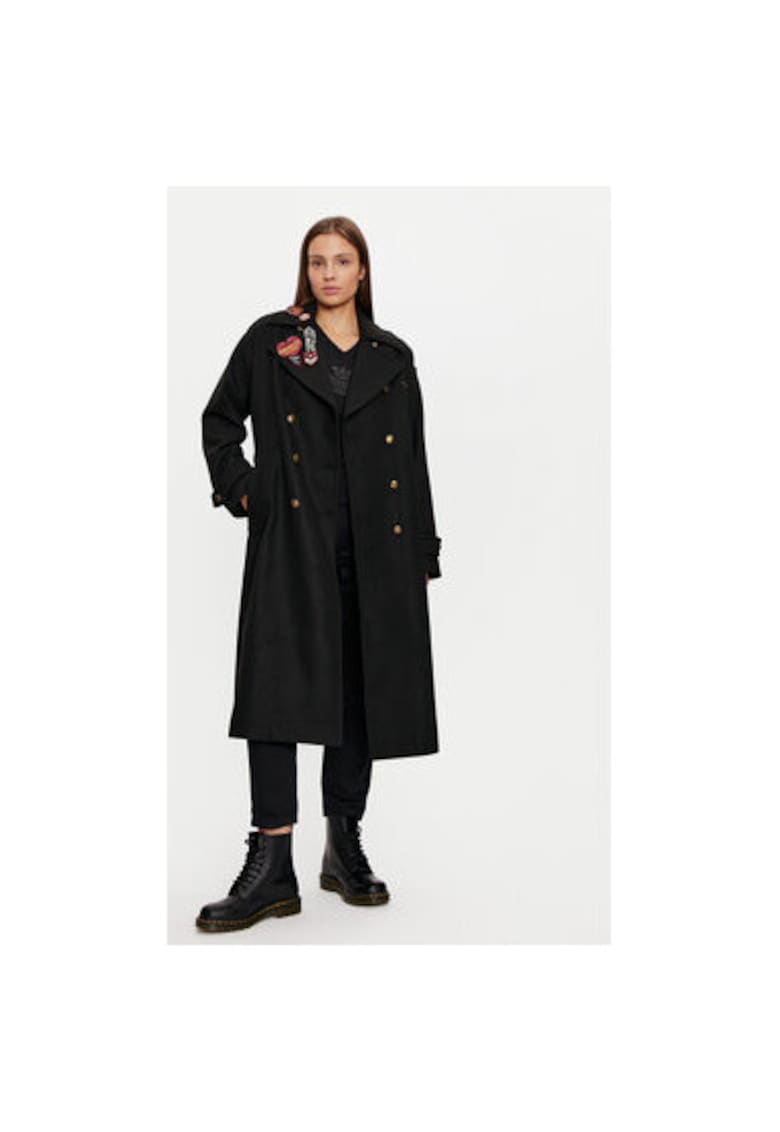 Palton dama - 304565182 - Poliester - Negru